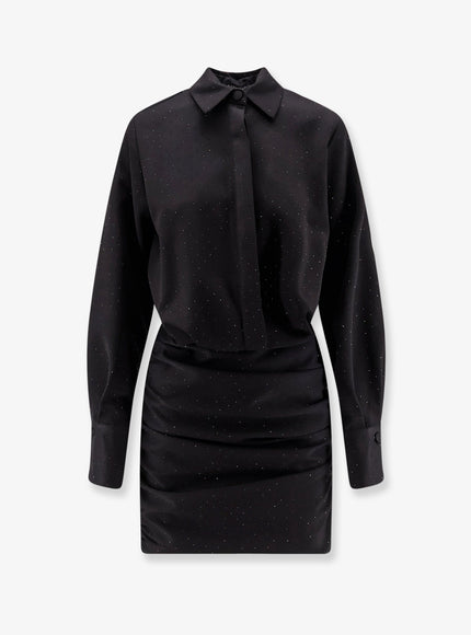 Actualee Dress With All-Over Rhinestones Nero