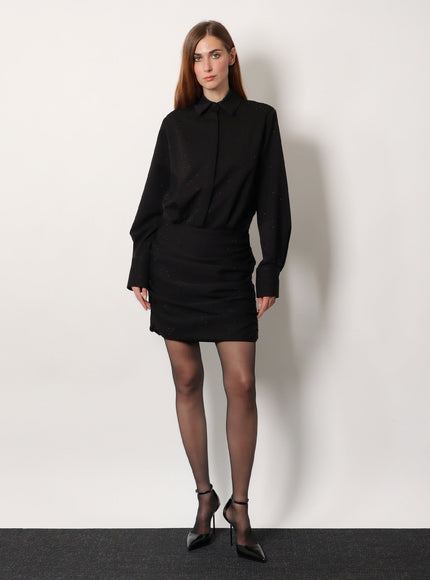 Actualee Dress With All-Over Rhinestones