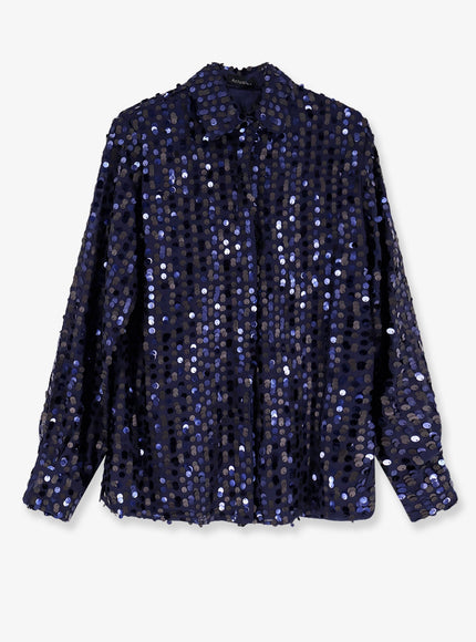 Actualee Shirt With Sequins Blu