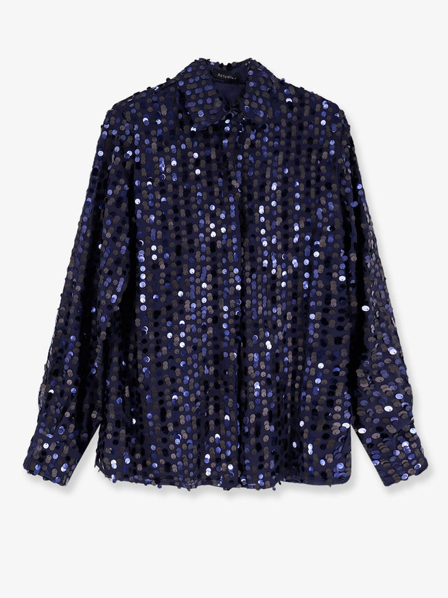 Actualee Shirt With Sequins Blu