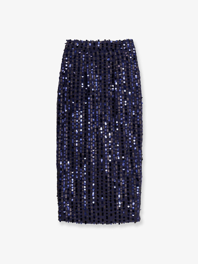 Actualee Midi Skirt With Sequins Blu