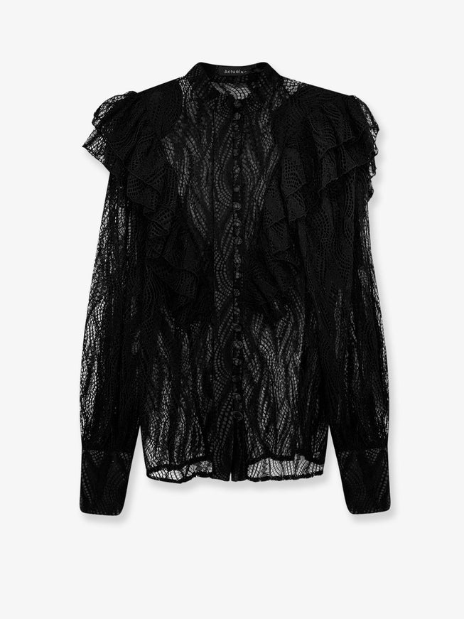 Actualee Lace Shirt Nero