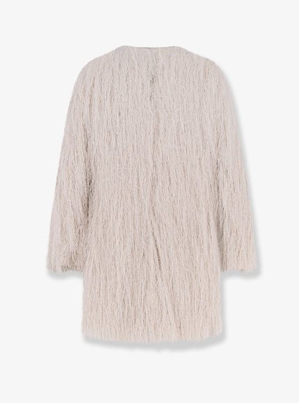 Actualee Short Lurex Dress With Fringes