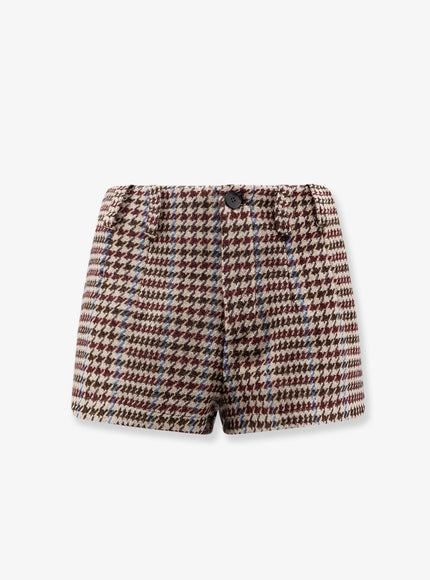 Actualee Tartan Shorts Bordeau