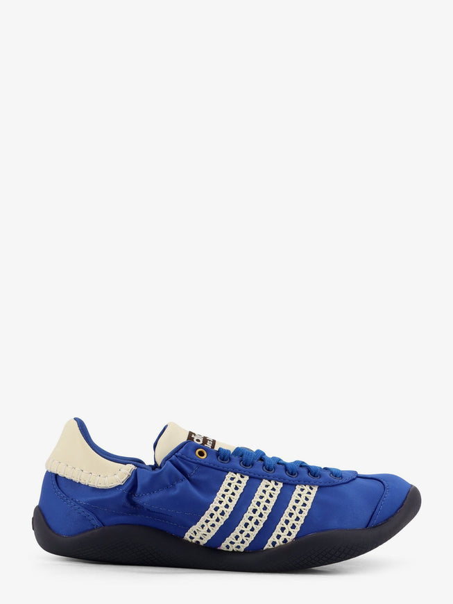 Adidas X Wales Bonner Satin Sneakers With Iconic Side Bands Bianco