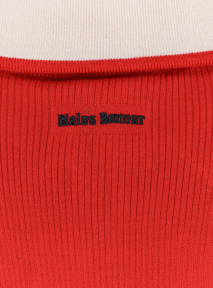 Adidas X Wales Bonner Ribbed Sweatshirt With Front Logo