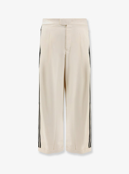 Adidas X Wales Bonner Recycled Nylon Trousers With Iconic Detail On The Side Panna