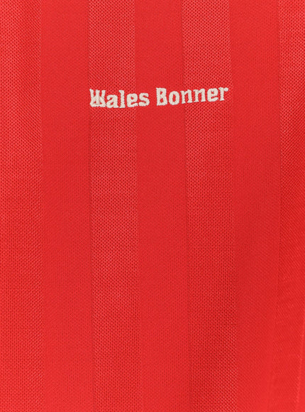 Adidas X Wales Bonner Nylon T-Shirt With Embroidered Logo On The Front