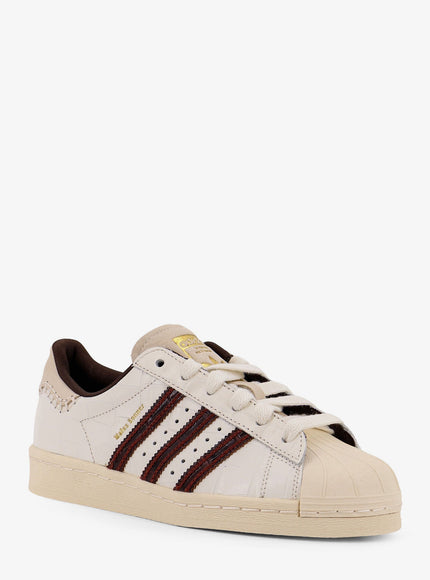 Adidas X Wales Bonner Wb Superstar Leather Sneakers Withlettering Logo On The Side