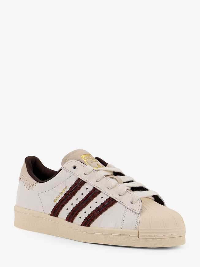 Adidas X Wales Bonner Wb Superstar Leather Sneakers Withlettering Logo On The Side