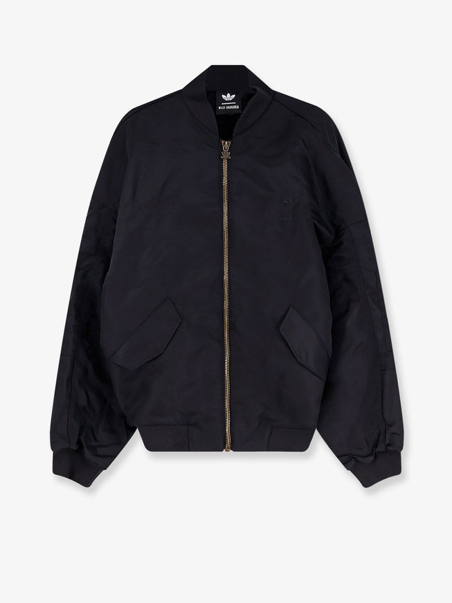 Adidas X Willy Chavarria Bomber Oversize In Satin Nero