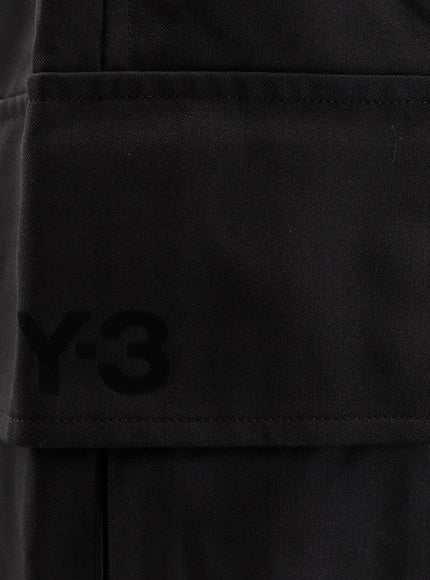 Adidas Y-3 Ref Wo Cargo Pn Recycled Polyester And Wool Trousers