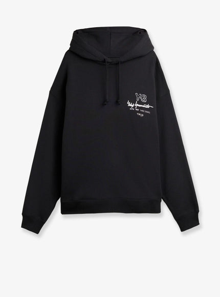 Adidas Y-3 M Merch Hoodie Cotton Sweatshirt Black