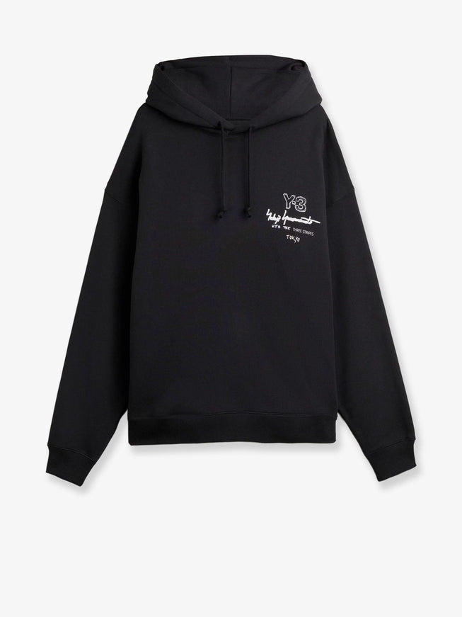Adidas Y-3 M Merch Hoodie Cotton Sweatshirt Black