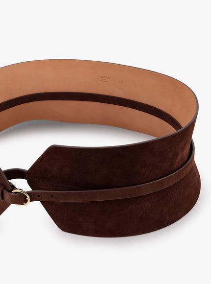 Alaia Bustier Suede Belt