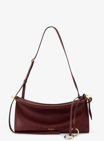 Alaia Le Click East West Small Leather Crossbody Bag Uni Rouge Grenat
