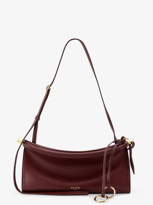 Alaia Le Click East West Small Leather Crossbody Bag Uni Rouge Grenat