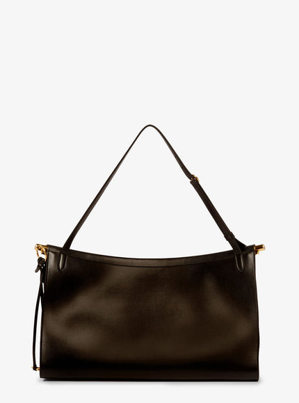 Alaia Le Click East West Large Leather Shoulder Bag