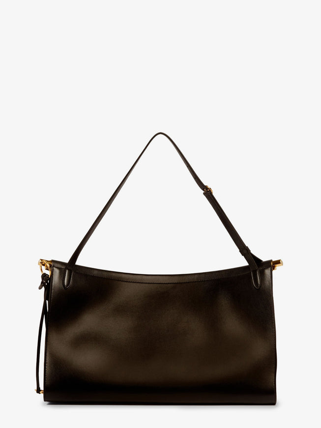Alaia Le Click East West Large Leather Shoulder Bag