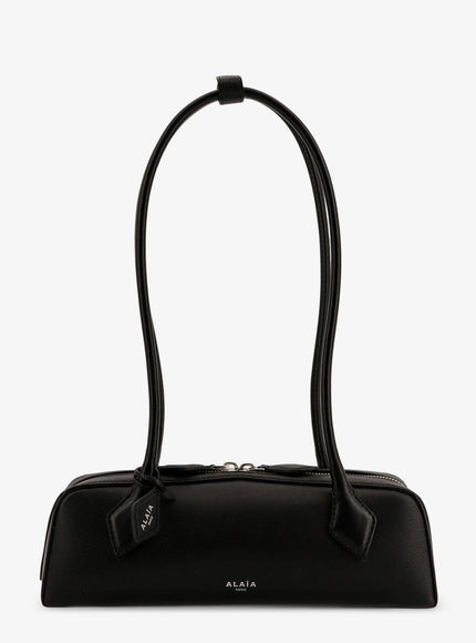 Alaia Teckel Small Leather Shoulder Bag Uni Noir