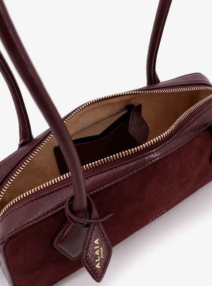 Alaia Teckel Small Suede Shoulder Bag