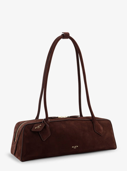 Alaia Borsa A Spalla Teckel Medium In Suede