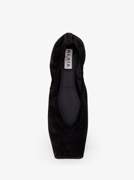 Alaia Ballet Flats Suede Ballerinas