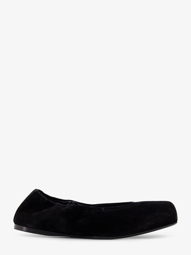Alaia Ballet Flats Suede Ballerinas Noir