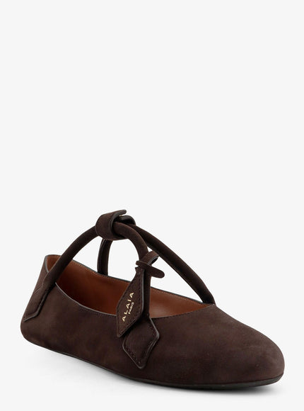 Alaia Le Teckel Suede Ballet Flats