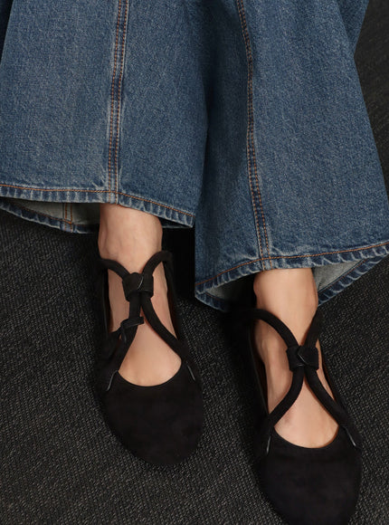 Alaia Le Teckel Suede Ballet Flats