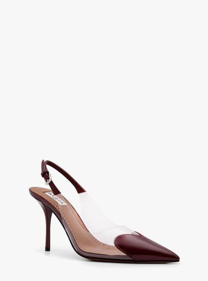 Alaia Slingbacks 90 Pvc And Leather Décolleté