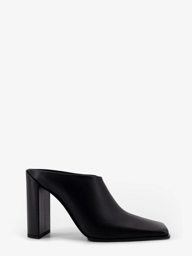 Alaia Square Leather Mule Noir