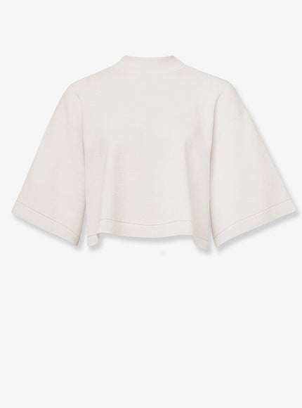 Alaia Cropped Cotton Blend Top