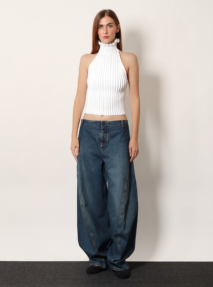 Alaia Viscose Halter Top