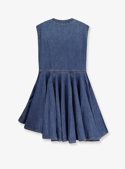 Alaia Wrap Denim Dress