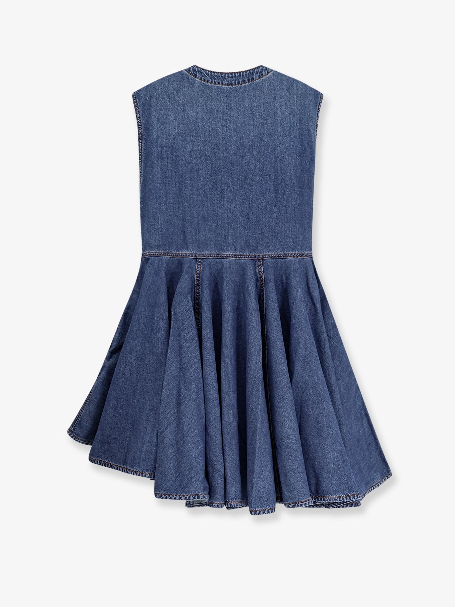 alaia belted denim midi wrap dress Alaa Denim Midi Dress