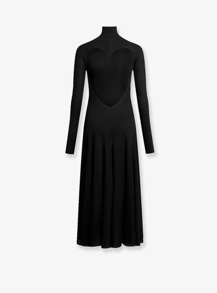 Alaia Viscose Long Heart Dress