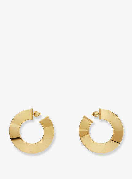 Alaia Blade Hoop S Earrings With Logo Detail Uni Or