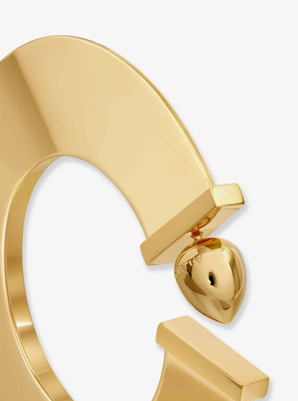 Alaia Blade Hoop S Earrings With Logo Detail