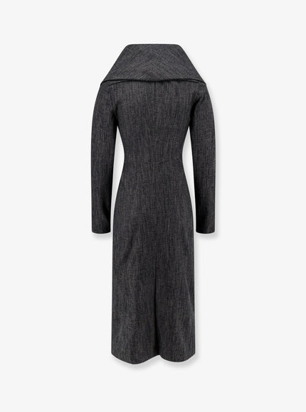 Alberta Ferretti Wool Blend Midi Dress