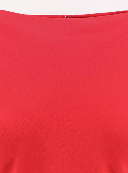 Alberta Ferretti Cady Stretch Enver Satin Dress