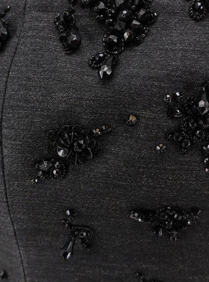 Alberta Ferretti Virgin Wool Top With Sequins