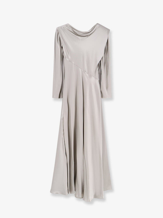 Alberta Ferretti Satin Long Dress