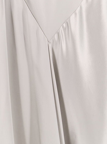Alberta Ferretti Satin Long Dress