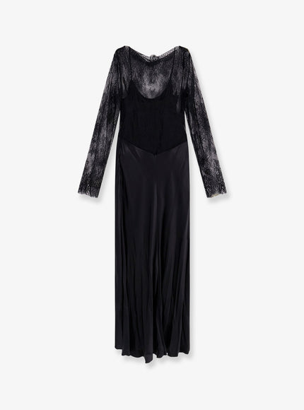 Alberta Ferretti Long Dress With Lace Insert