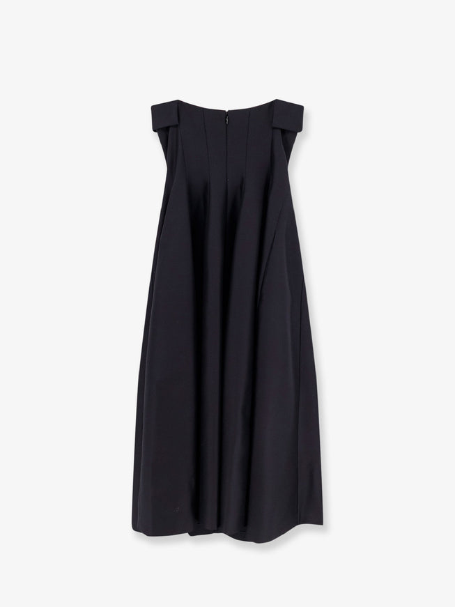 Alberta Ferretti Wool And Silk Midi Dress
