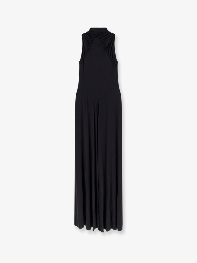 Alberta Ferretti Satin Long Dress
