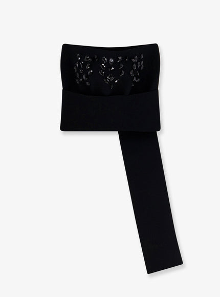 Alberta Ferretti Wool Knit Top Nero