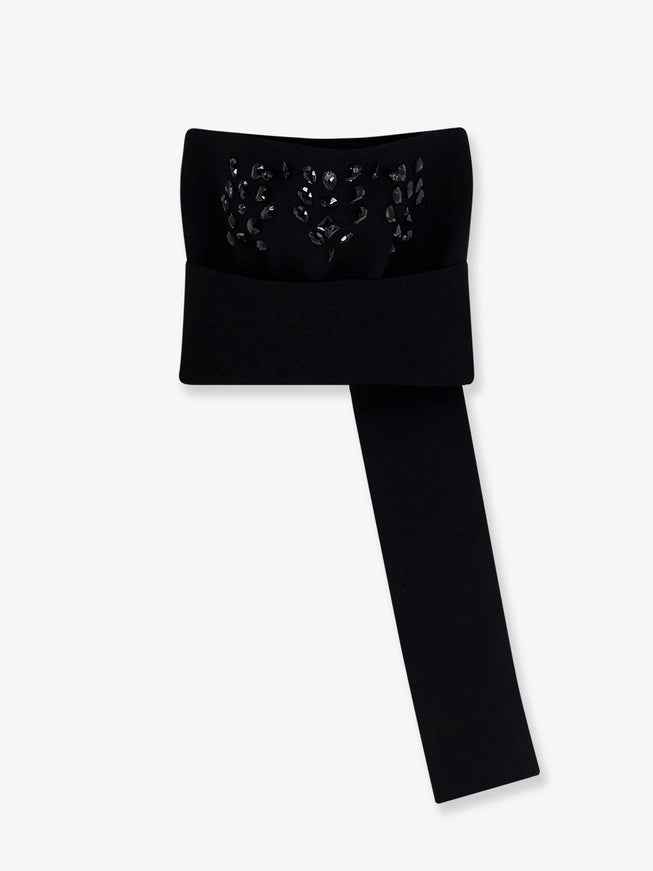 Alberta Ferretti Wool Knit Top Nero