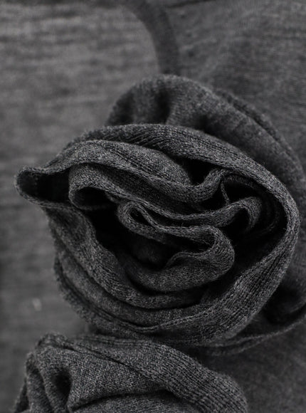 Alberta Ferretti Virgin Wool Sweater With Ruffles